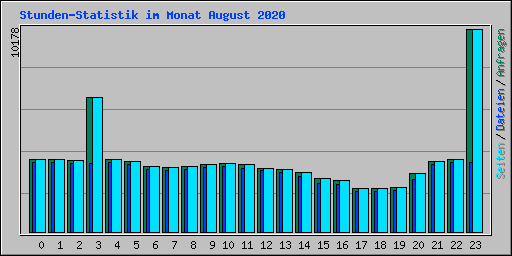 Stunden-Statistik im Monat August 2020