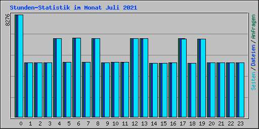 Stunden-Statistik im Monat Juli 2021