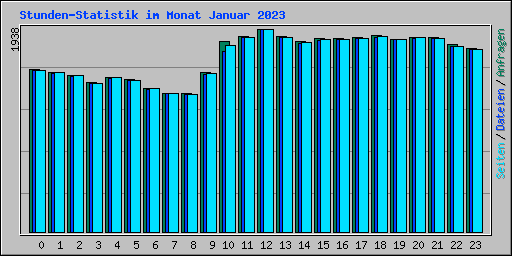 Stunden-Statistik im Monat Januar 2023